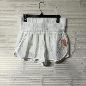 NWT Free People Movement The Way Home Shorts White Size Large